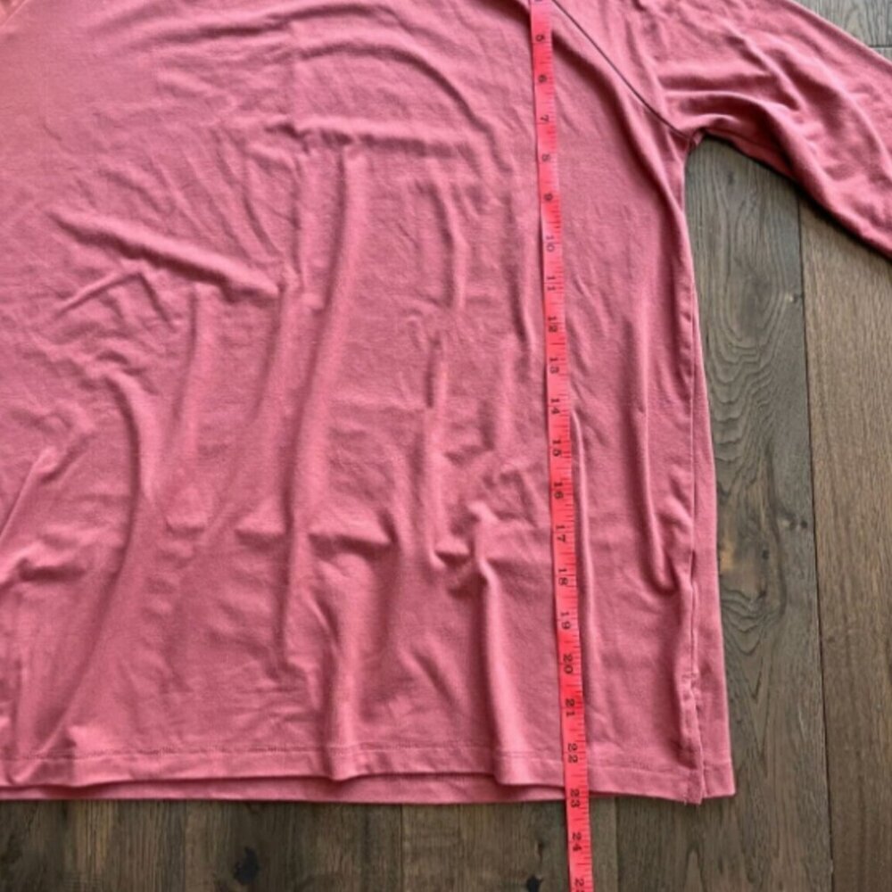 Free Fly Bamboo Long Sleeve Crewneck Shirt Size XS Mauve Coral Pink Women's - Picture 7 of 7